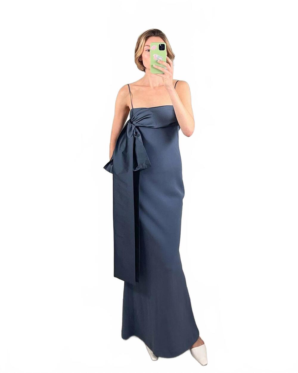 NEW BERNADETTE bart dress in mid blue